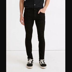 NWT Madewell Skinny Jeans in Black Wash